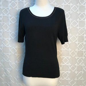 WHBM Short Sleeve Scoop Neck Sweater